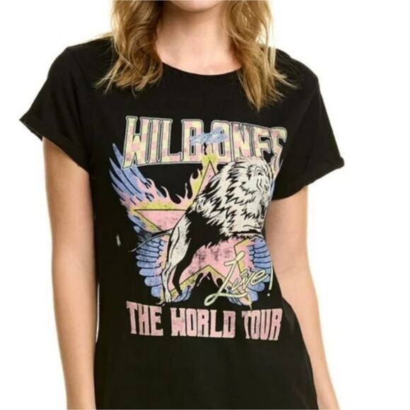 Recycled Karma Wild Ones Tour Tee 100% Cotton Vintage Style Women's Size M - Picture 1 of 6